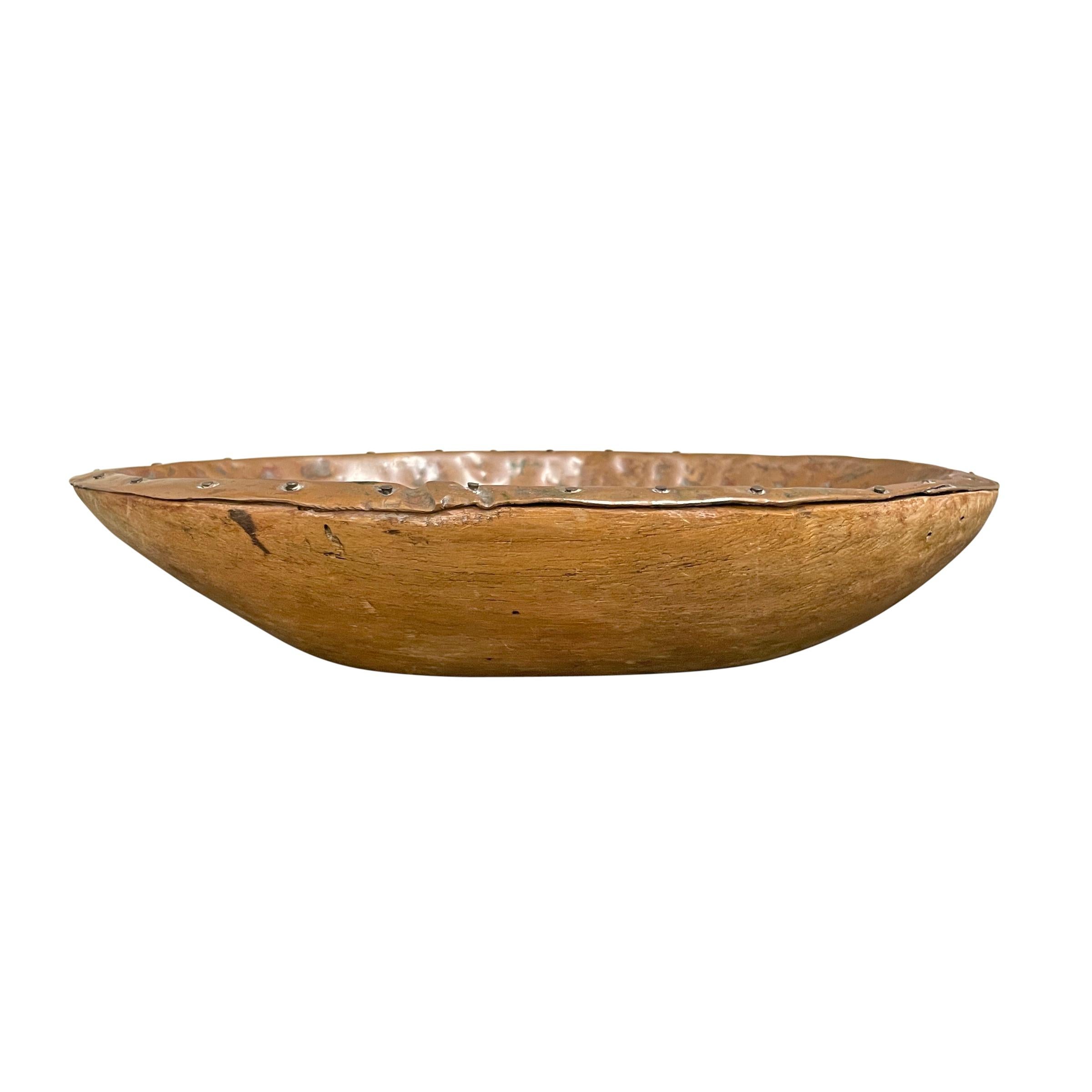 20th Century American Hammered Copper Bowl For Sale 2