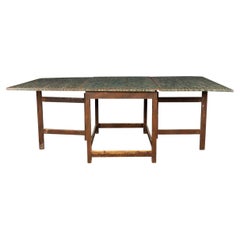 20th Century American Hand Painted Gatelegged Dining Table, c.1900