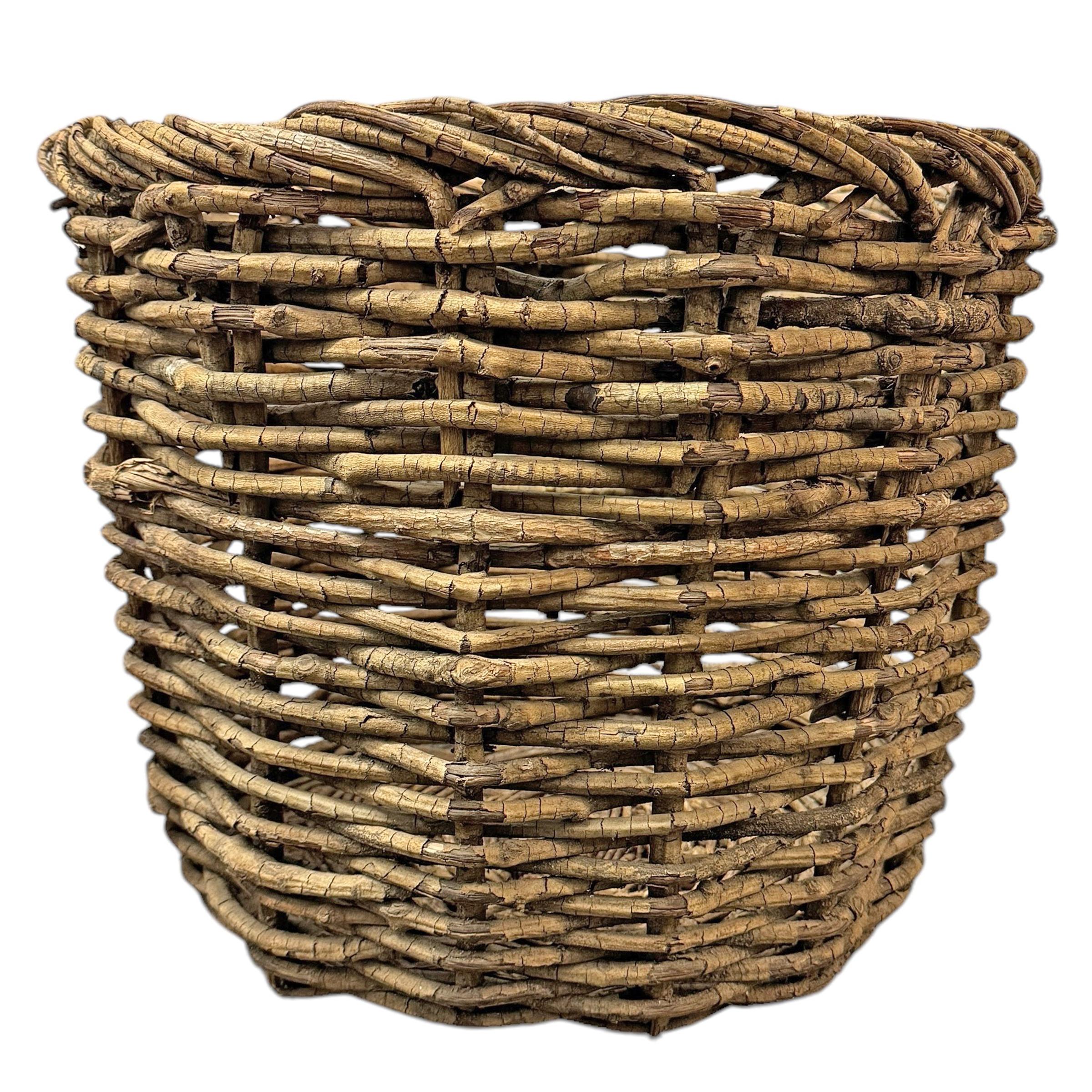 Cesta americana de abedul tejida a mano del siglo XX en Bueno estado para la venta en Chicago, IL