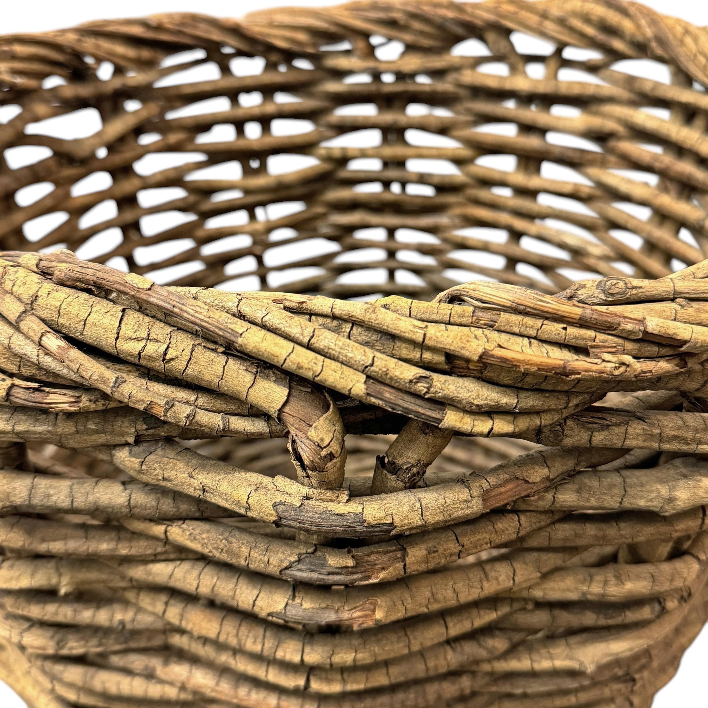 Cesta americana de abedul tejida a mano del siglo XX en venta 1