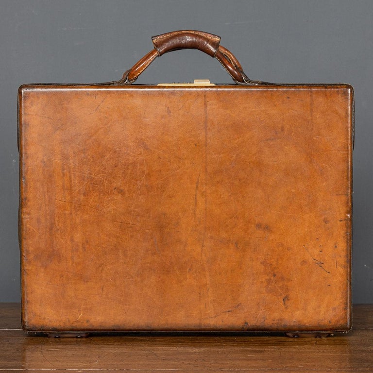 20th Century American Leather Briefcase by Hartmann, circa 1920 For