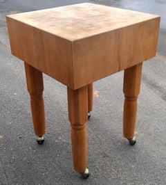 Amerikanischer Ahorn-Schachbrett-Schneidblock des 20. Jahrhunderts