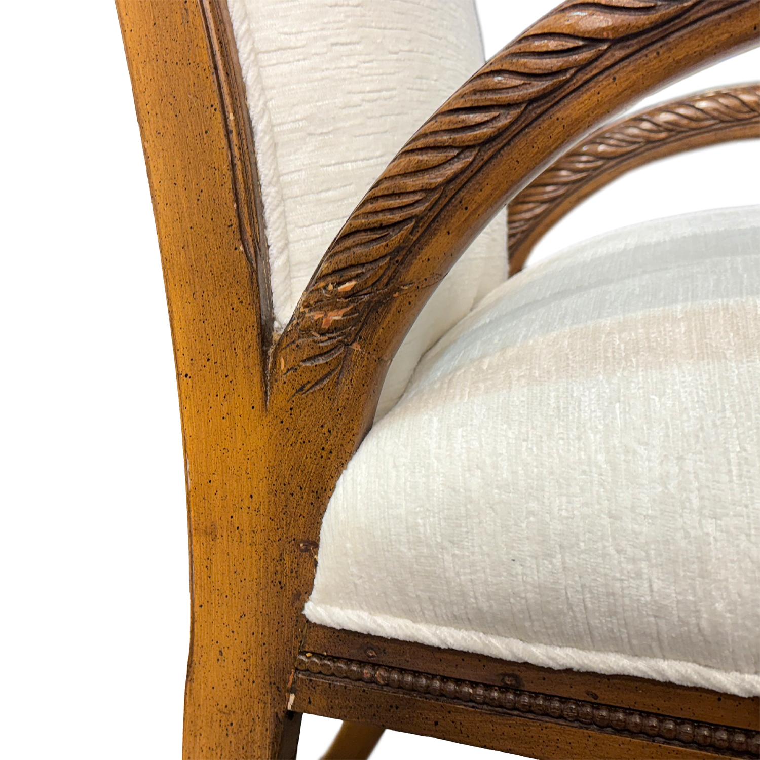 20th Century American Pair of Mahogany Armchairs Attributed to Grosfeld House in vendita 4