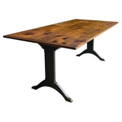 20th Century American Pine Farm Table