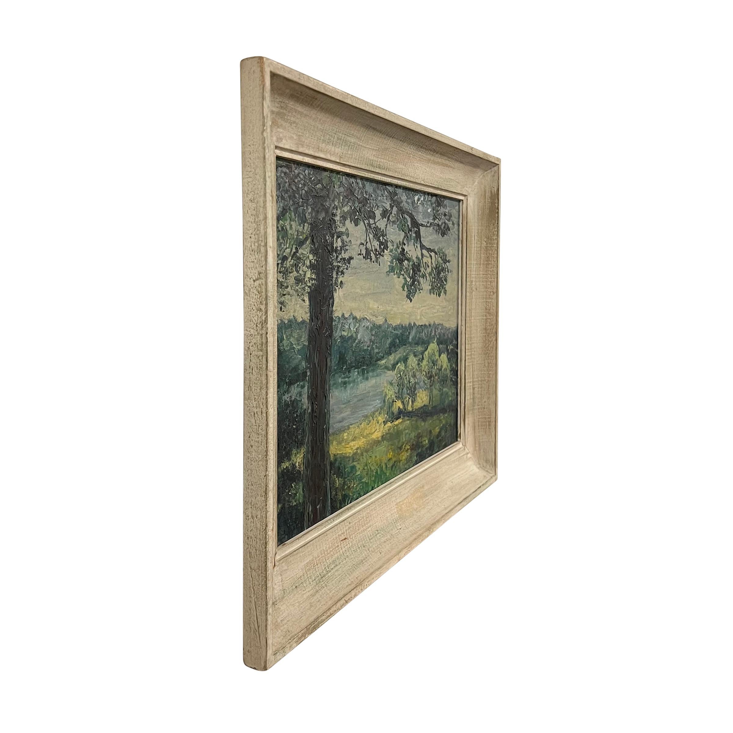 Hand-Painted 20th Century American Plein Air Landscape Painting