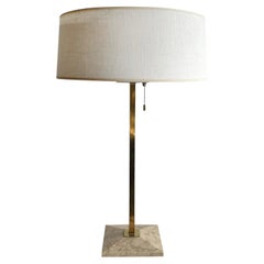 20th Century American Polished Brass Lightolier Table Lamp by Gerald Thurston