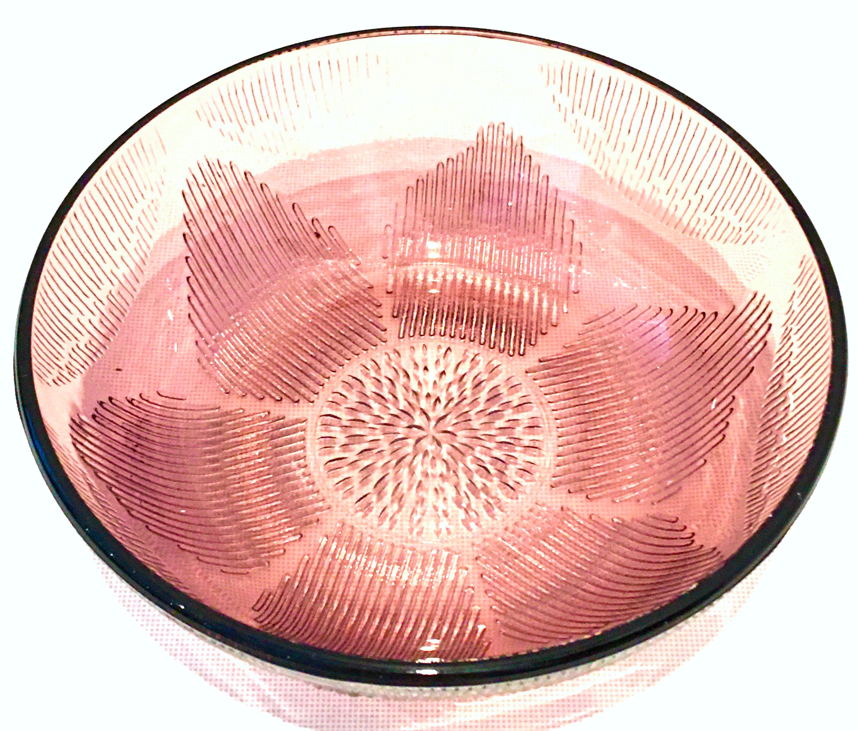 purple glass dinnerware set