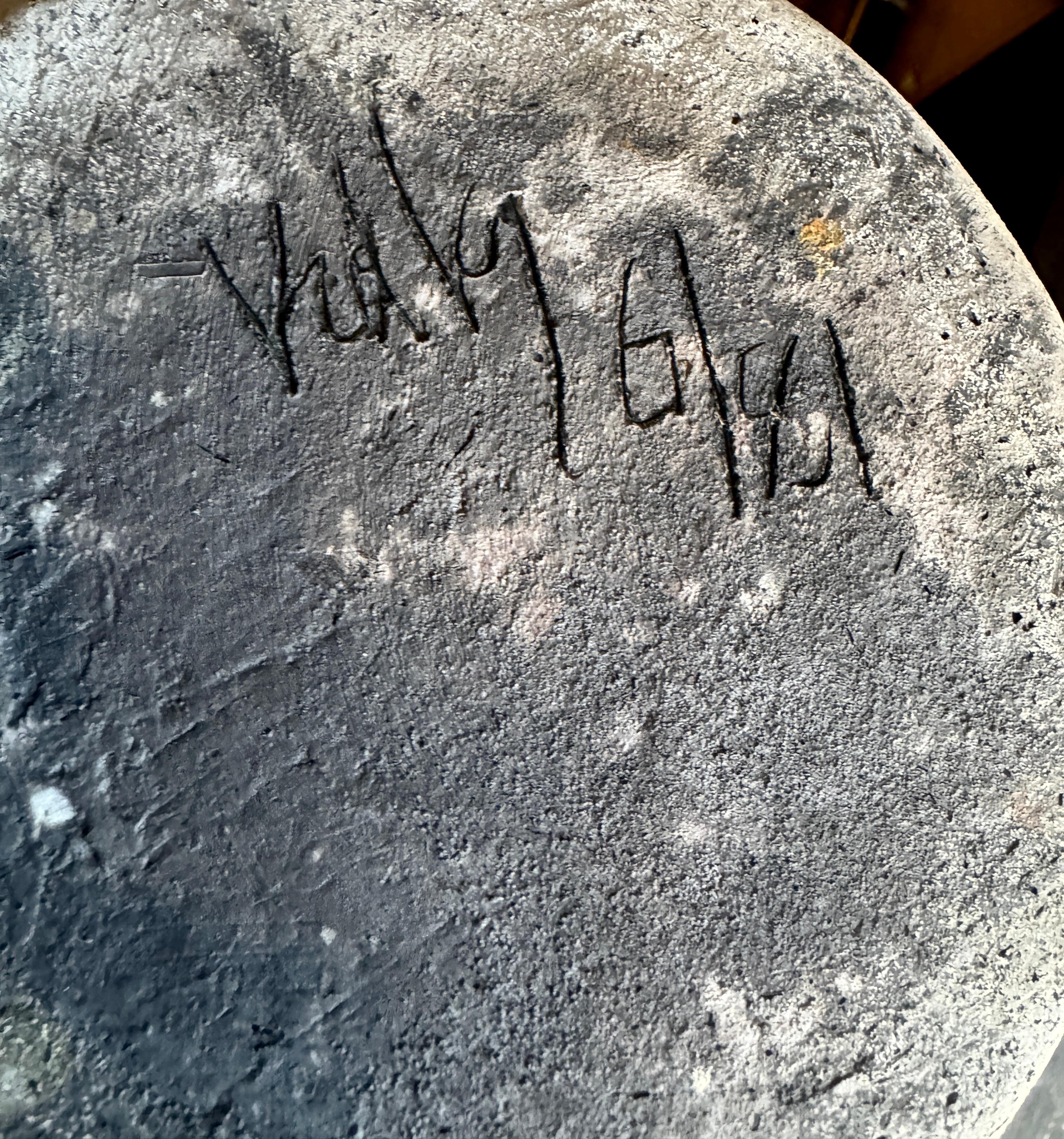 Studio Pottery americano del 20° secolo con manico Raku in stile giapponese Wabi-Sabi in vendita 9