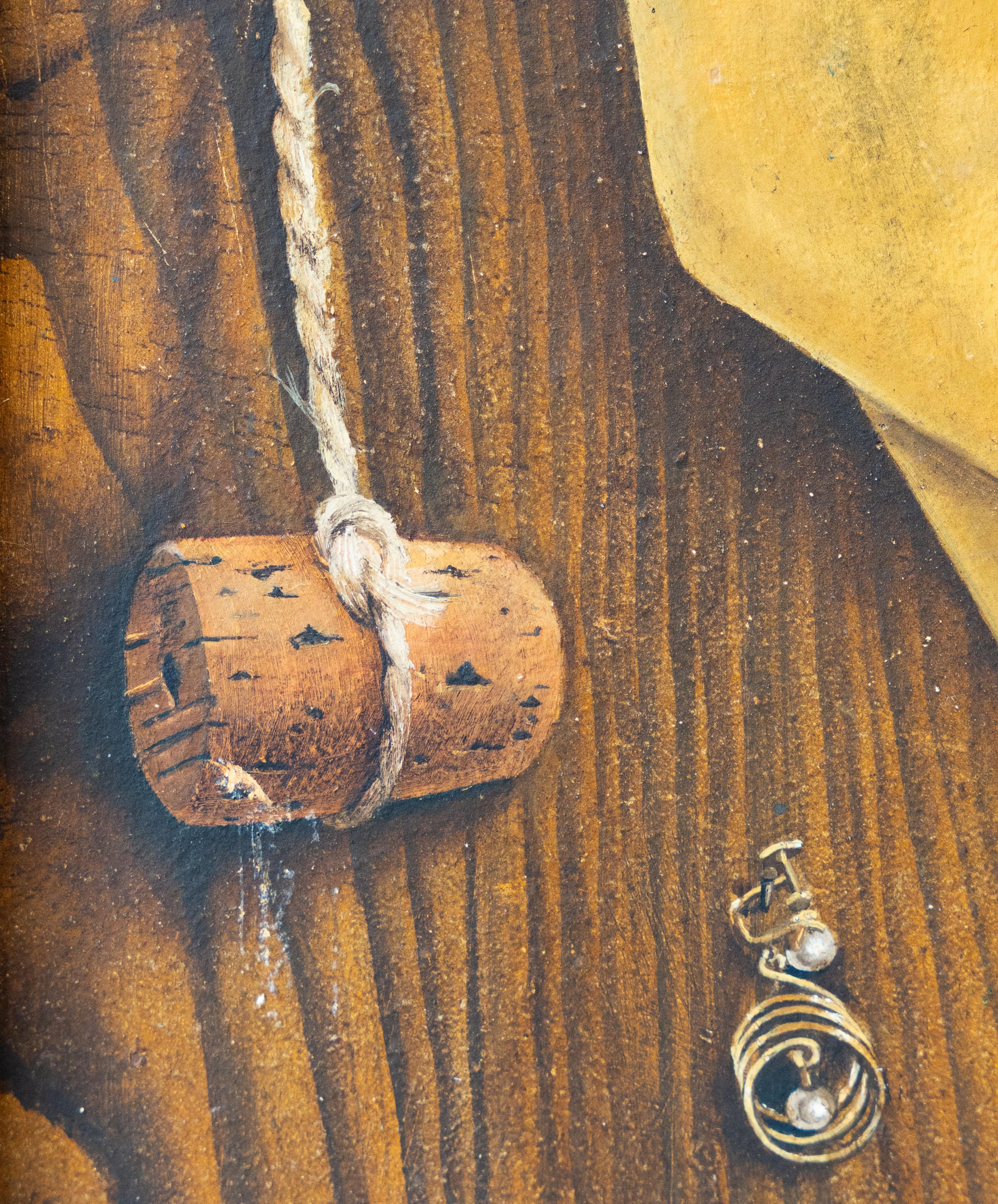 trompe l'oeil - Painting by 20th century American School