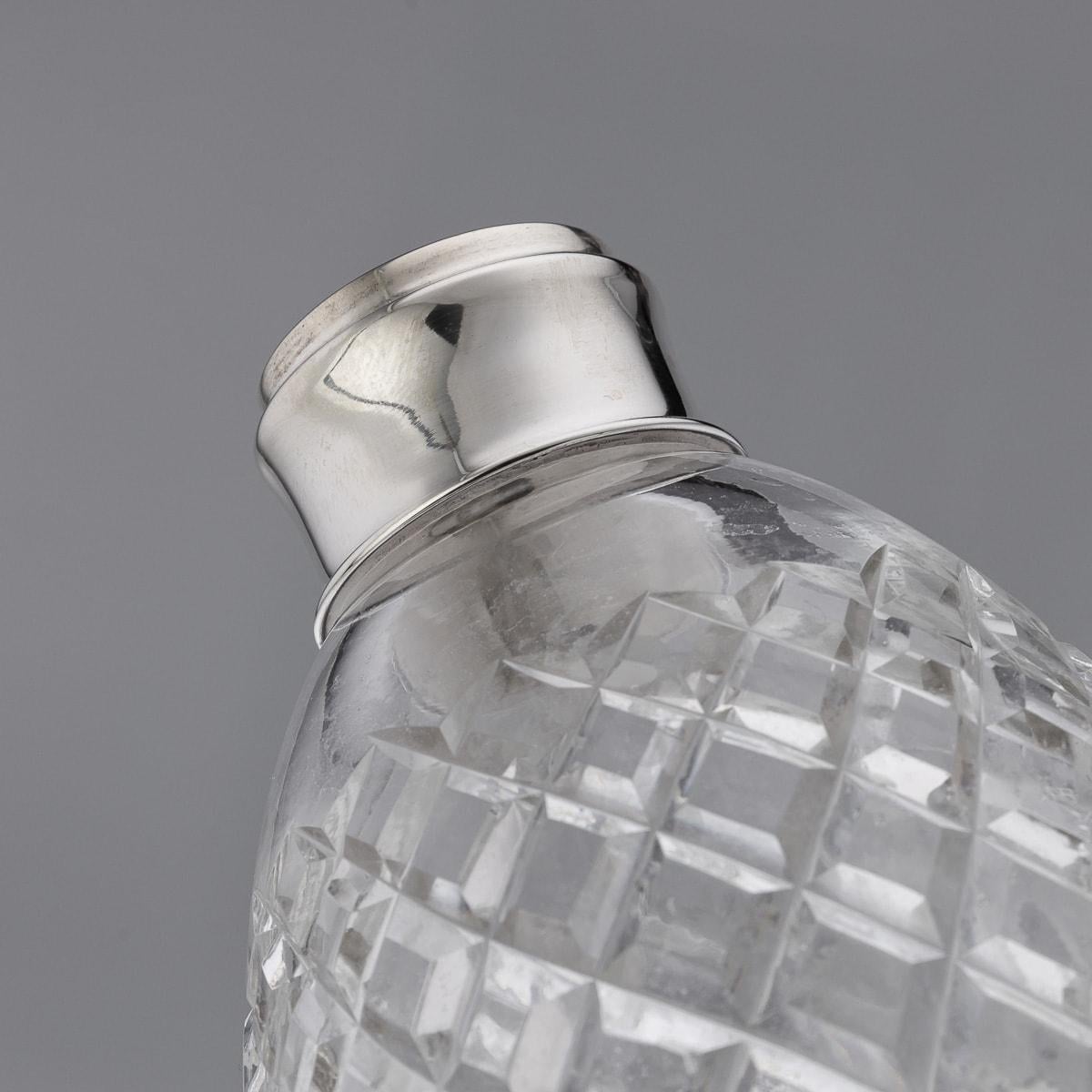 Amerikanische Tantalus aus massivem Silber und geschliffenem Glas des 20. Jahrhunderts, Tiffany & Co, um 1920 im Angebot 6