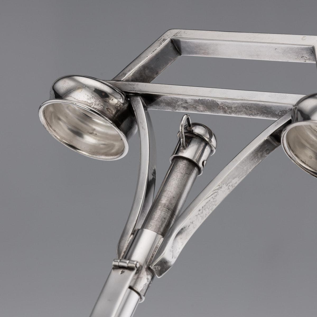 20th Century American Solid Silver & Cut Glass Tantalus, Tiffany & Co, c.1920 For Sale 14