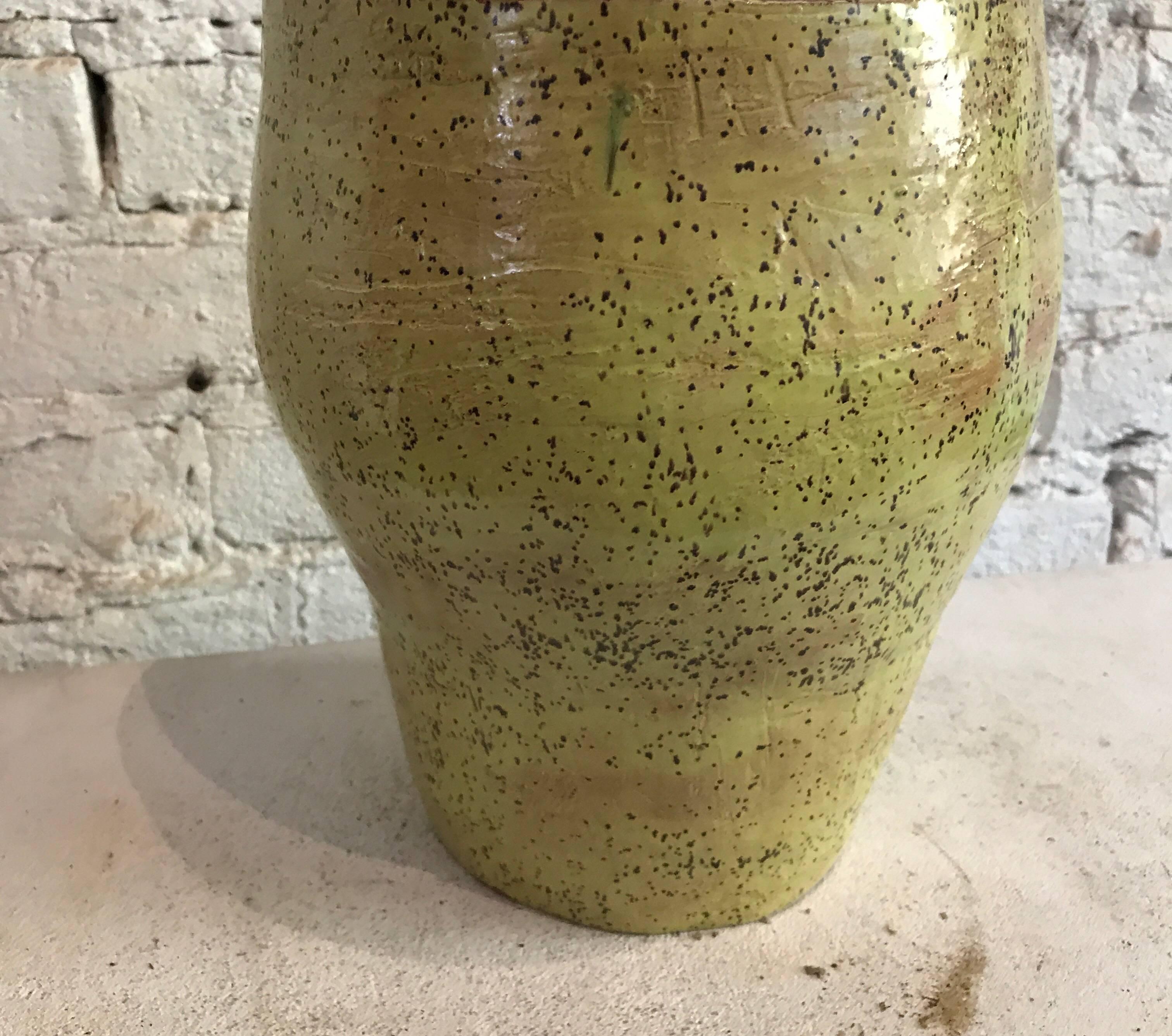 20th Century American Studio Pottery in Citron For Sale 9