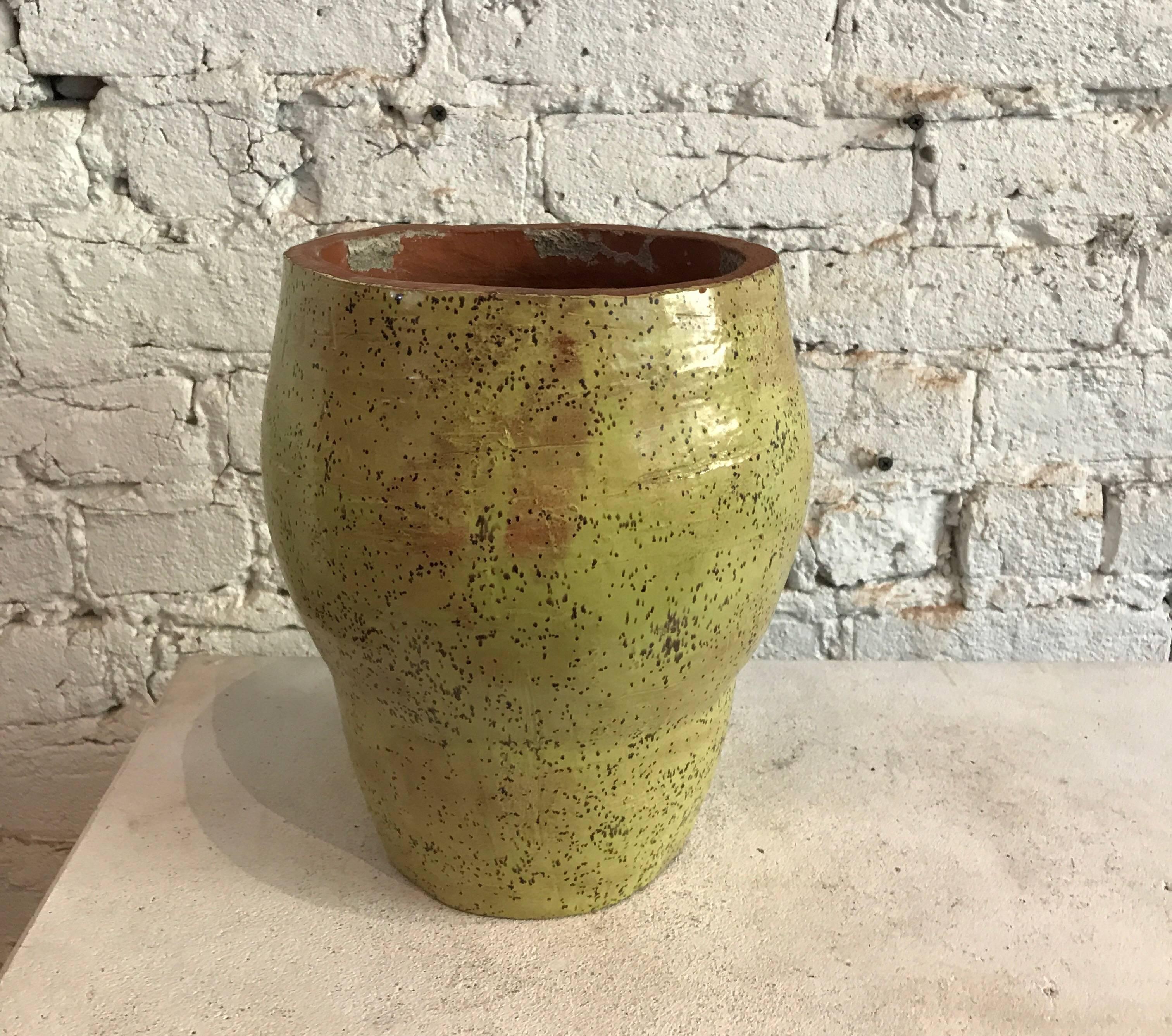 20th Century American Studio Pottery in Citron In Good Condition For Sale In Chicago, IL