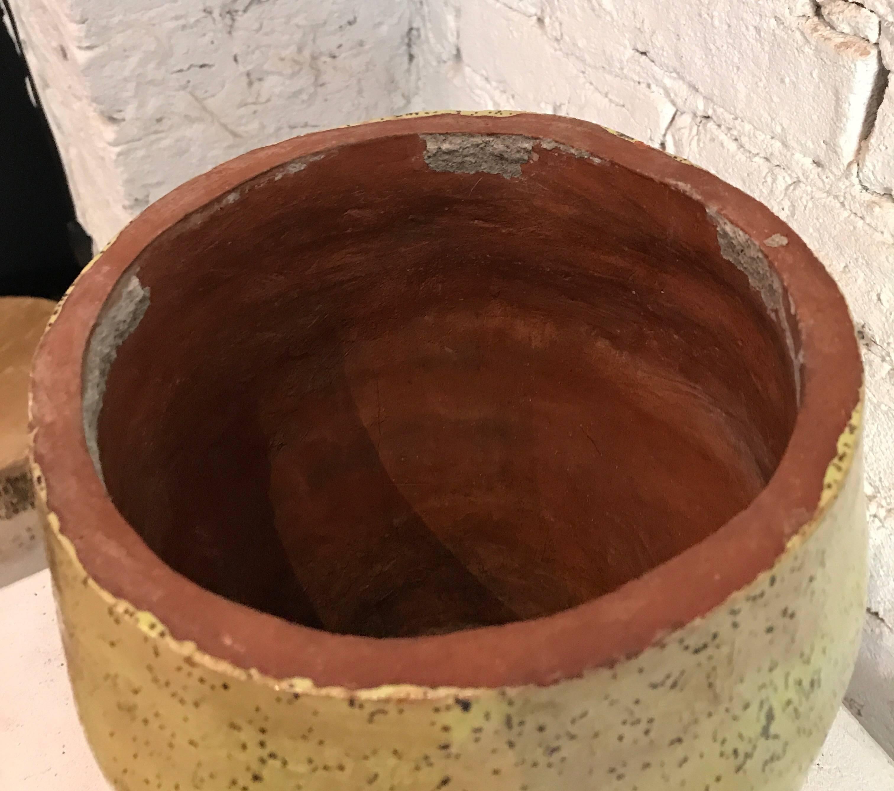 Clay 20th Century American Studio Pottery in Citron For Sale