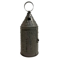 Used 20th Century American Tin Candle Lantern