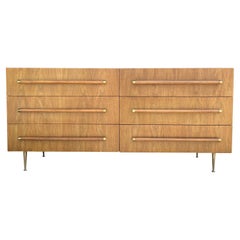 20th Century American Walnut Chest of Drawers, Cabinet by T.H. Robsjohn-Gibbings
