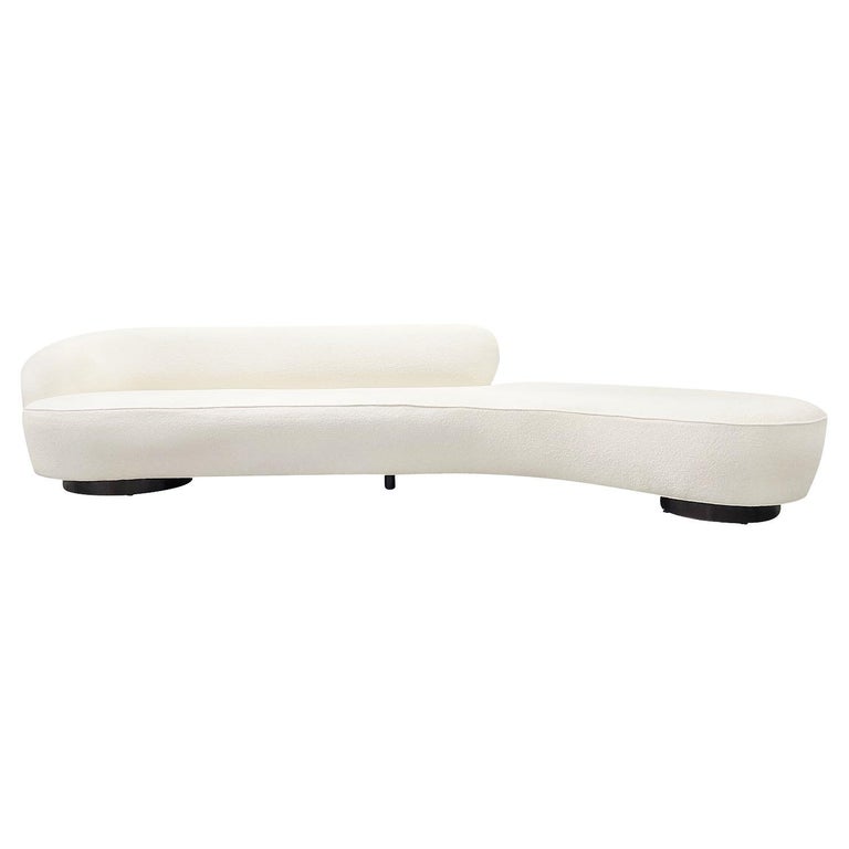 20th Century American Walnut Six Seater Sloane ii Sofa by Vladimir