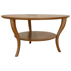 Mesa de cóctel americana Widdicomb de nogal del siglo XX de T.H. Robsjohn-Gibbings