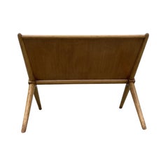 20th Century American Widdicomb Wood X Base Magazine Table by Robsjohn Gibbings