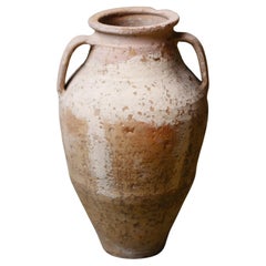 Jarrón de terracota con dos asas de Anatolia del siglo XX