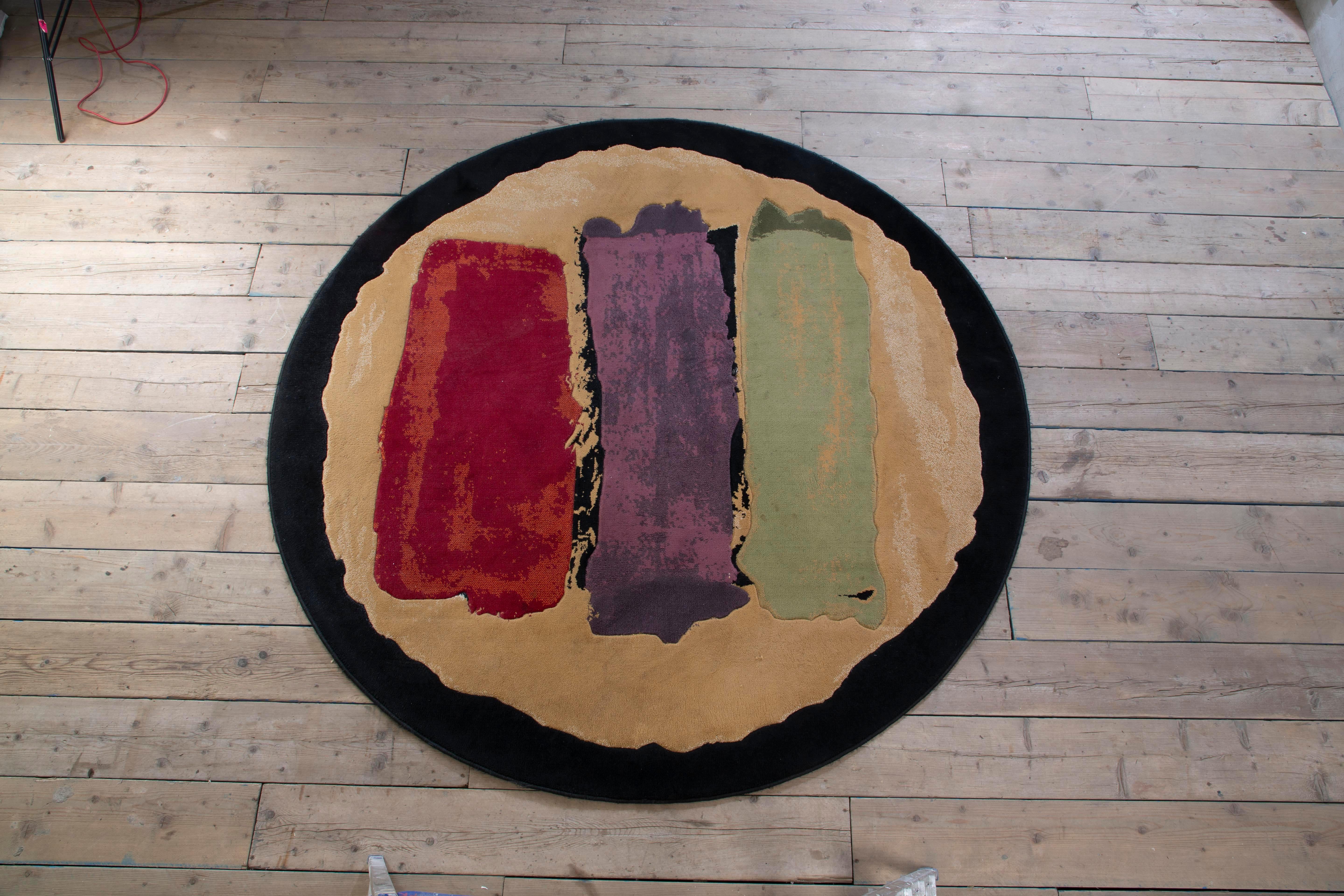20th Century, Andy Warhol for Sphinx Round Rug in vendita 4