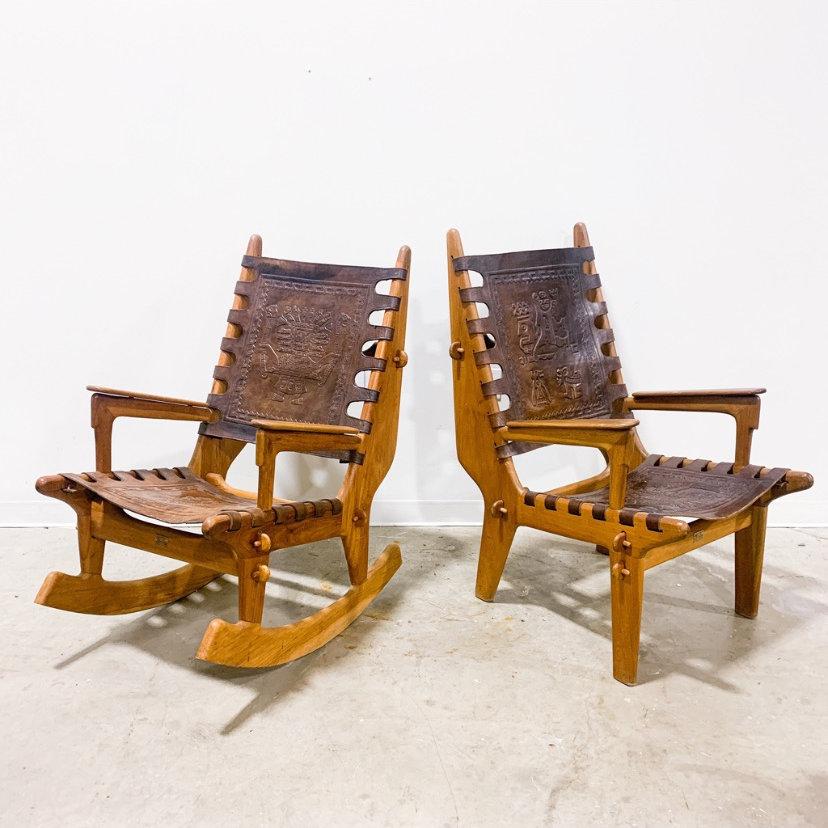 Chaise trône Angel Pazmino moderne du milieu du siècle dernier  en vente 12