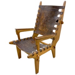 Mid Century Modern Angel Pazmino Throne Chair