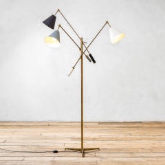 20th Century Angelo Lelii Floor Lamp Mod. 12128 Triennale for Arredoluce, 50s