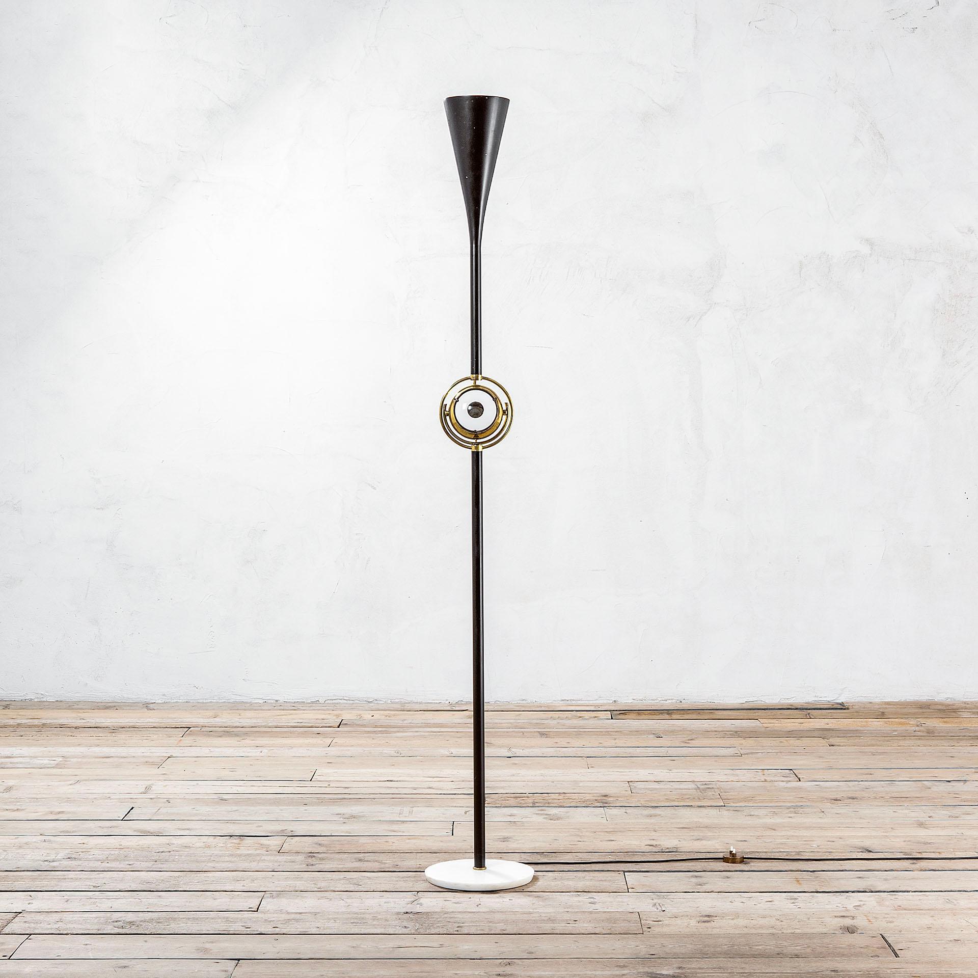 Italian 20th Century Angelo Lelii Floor Lamp mod. Polifemo 12555 for Arredoluce, 50s For Sale
