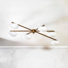 20e siècle Angelo Lelii pour Arredoluce Lustre mod. 6 Moon