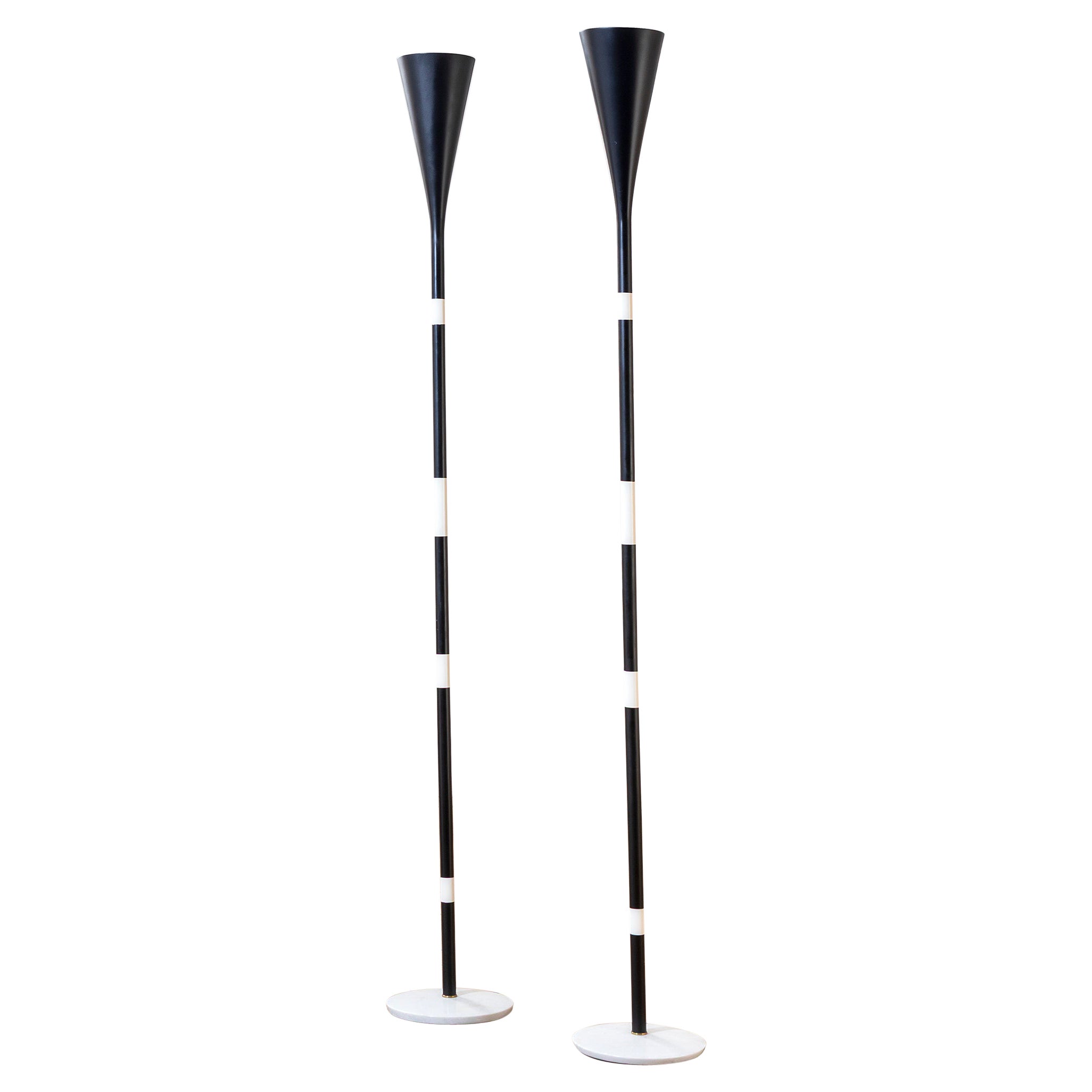 20th Century, Angelo Lelii for Arredoluce Pair of Floor Lamps