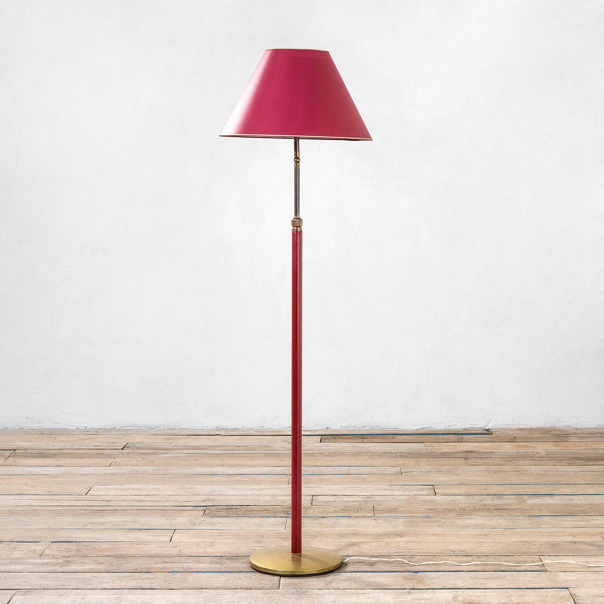 Italian 20th Century Angelo Lelii Mod Tris Floor Lamp Arredoluce Adjustable Diffuser 50s For Sale