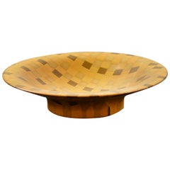 20th Century Angelo Mangiarotti Centerpiece in Pressed Wood of 1980s