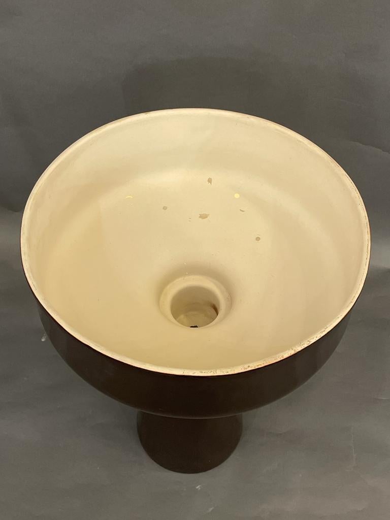Moderne XXe siècle  Jardinière en céramique noire  par A. Mangiarotti pour Fratelli Brambilla en vente