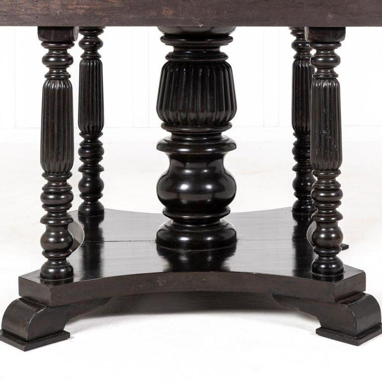 20th Century Anglo-Indian Ebonised Centre Table In Good Condition For Sale In Gloucestershire, GB