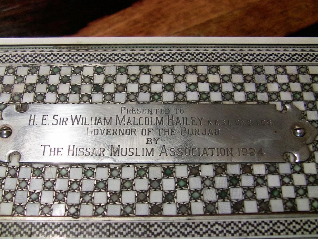 20th Century Anglo Indian Historical Document or Scroll Box 3