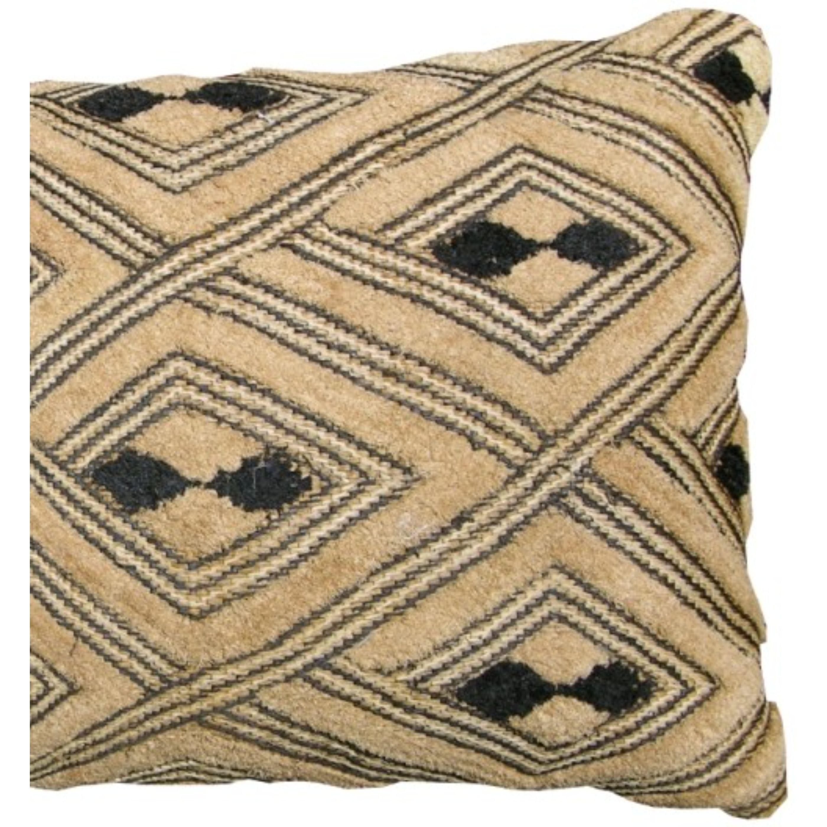 Empire 20th Century Antique Araffia Velvet Textile Pillow For Sale