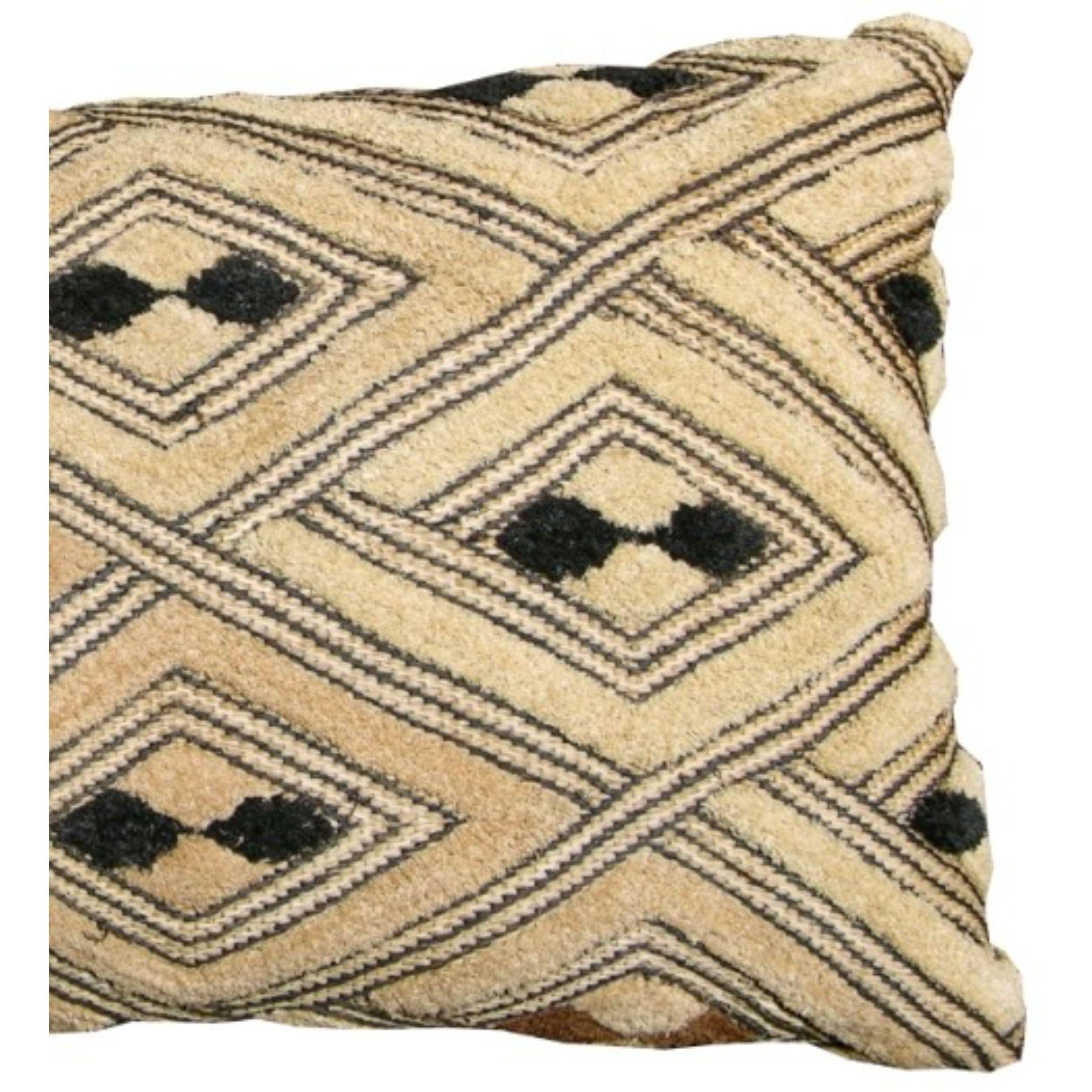 Unknown 20th Century Antique Araffia Velvet Textile Pillow For Sale