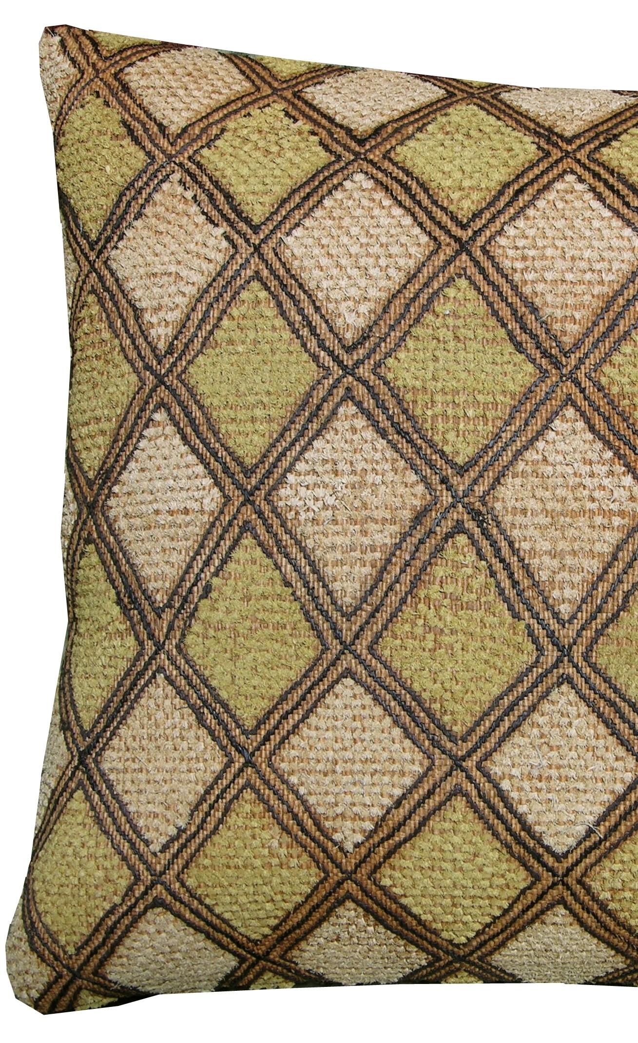 Empire 20th Century Antique Araffia Velvet Textile Pillow For Sale