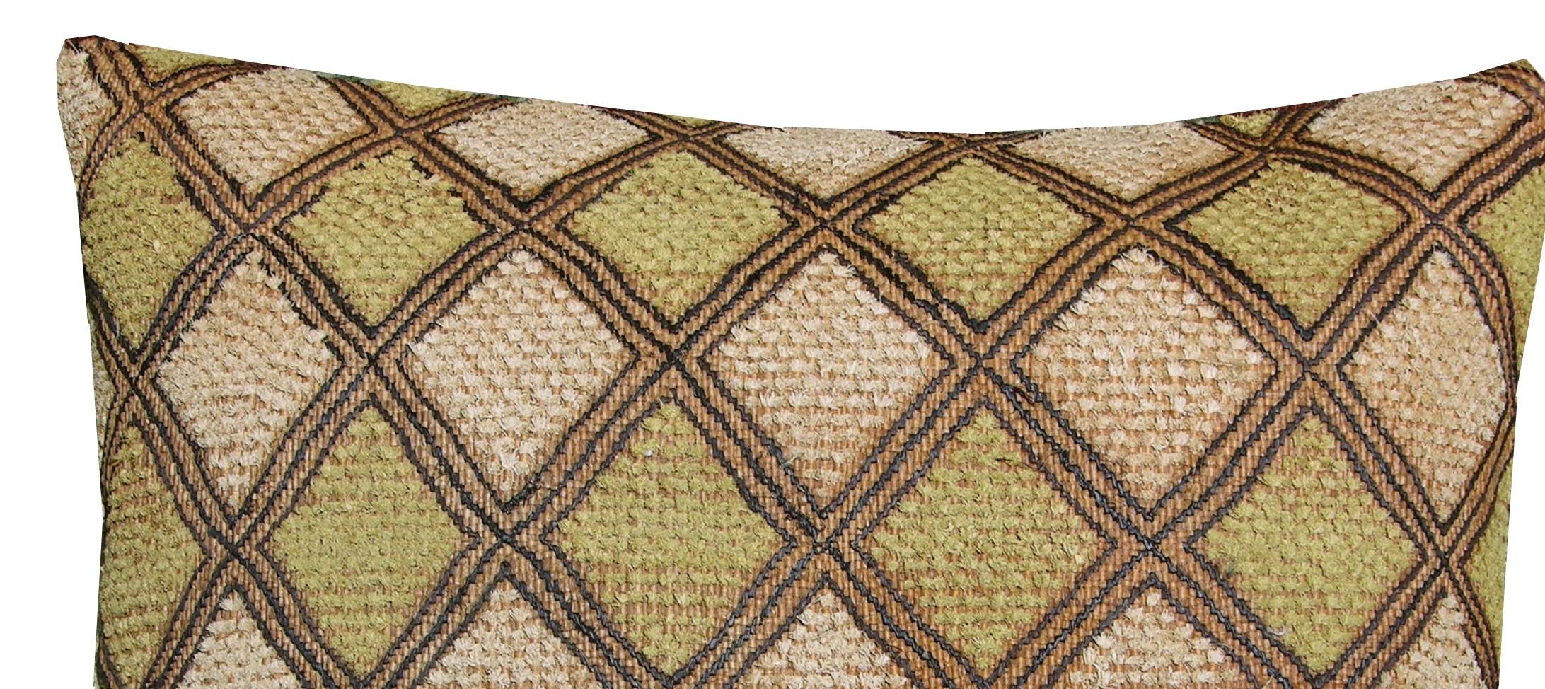 Unknown 20th Century Antique Araffia Velvet Textile Pillow For Sale