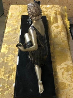 20th Century Antique Art Deco Sculpture Diana with the Chein