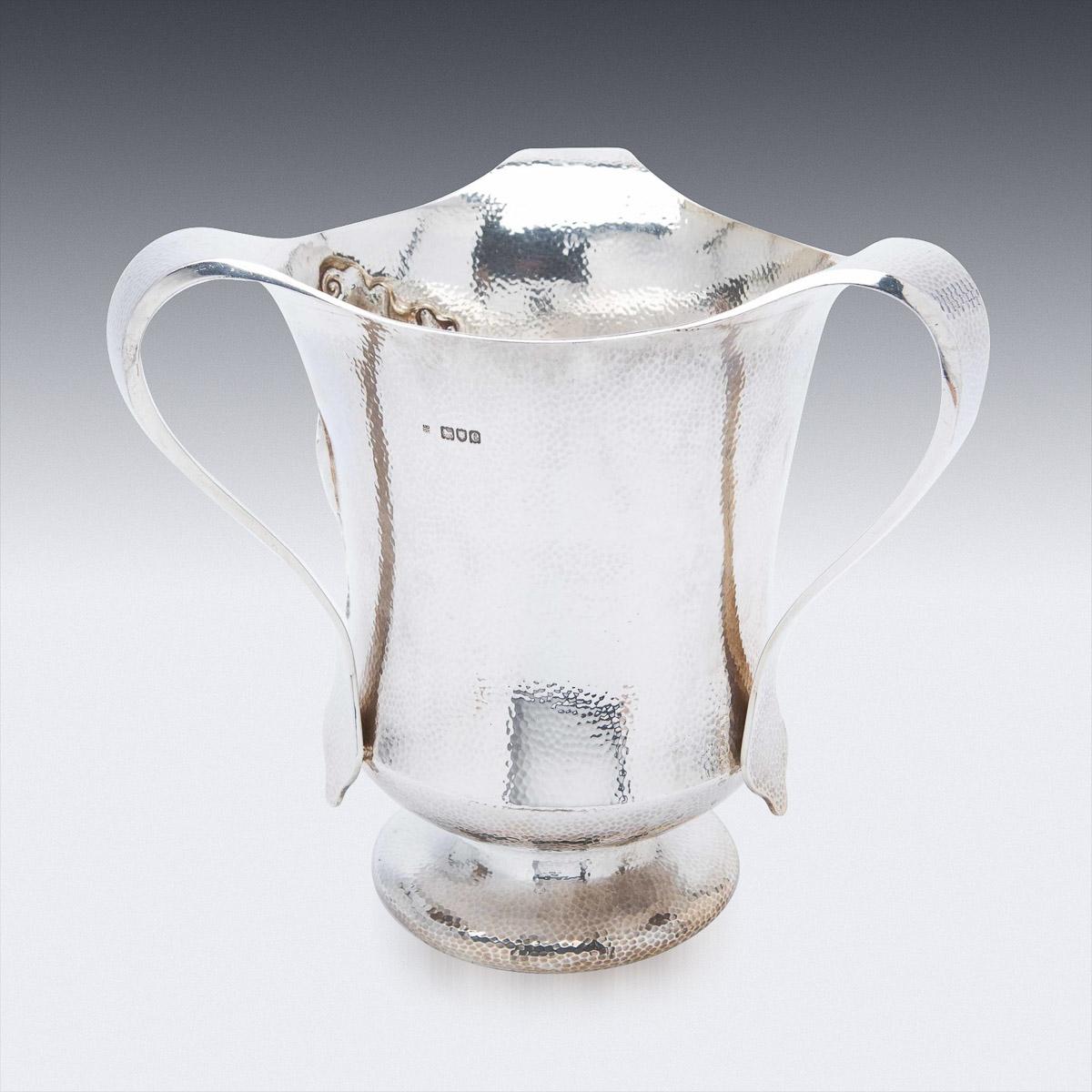 Arts and Crafts 20th Century Antique Arts & Crafts Solid Silver Wine Coolers, c.1906 For Sale