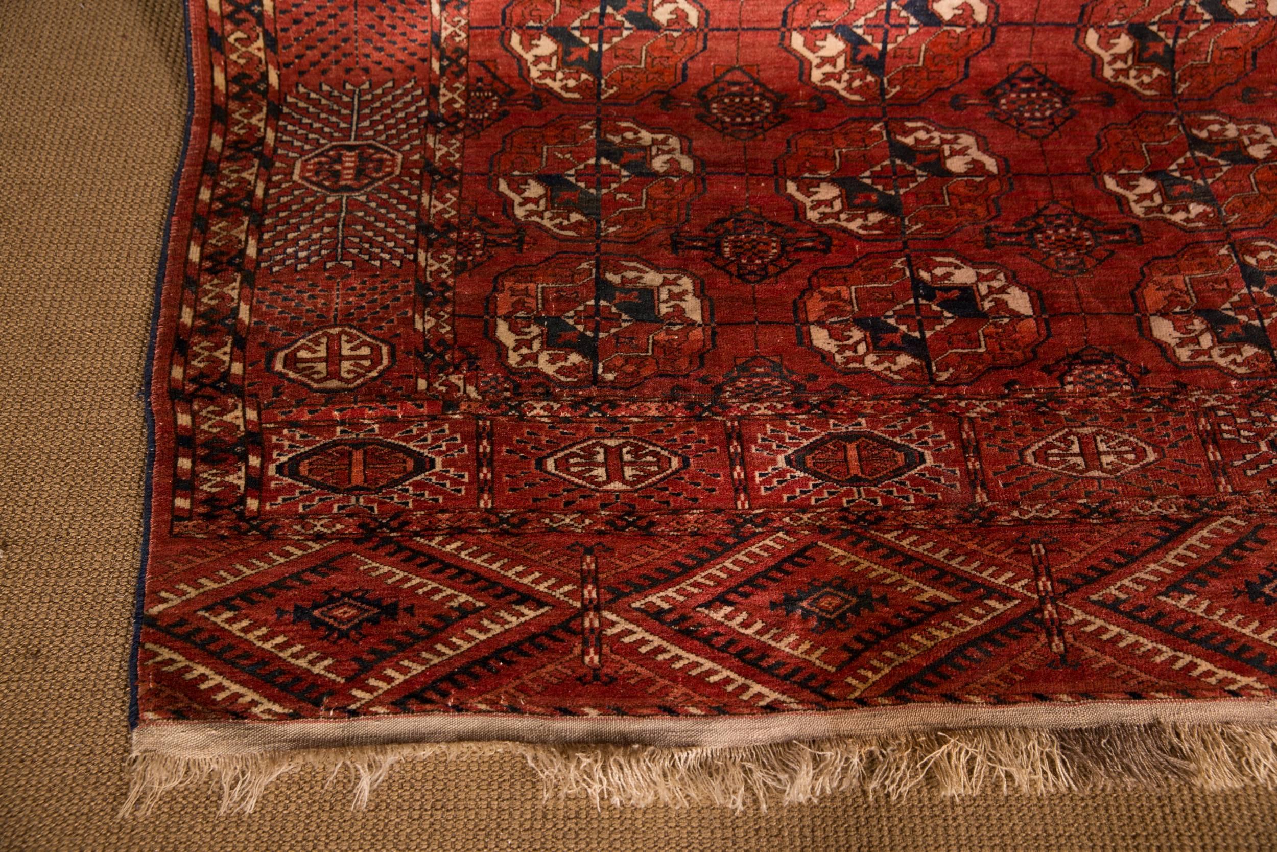 20th Century Antique Buchara Carpet Rug In Good Condition In Berlin, DE