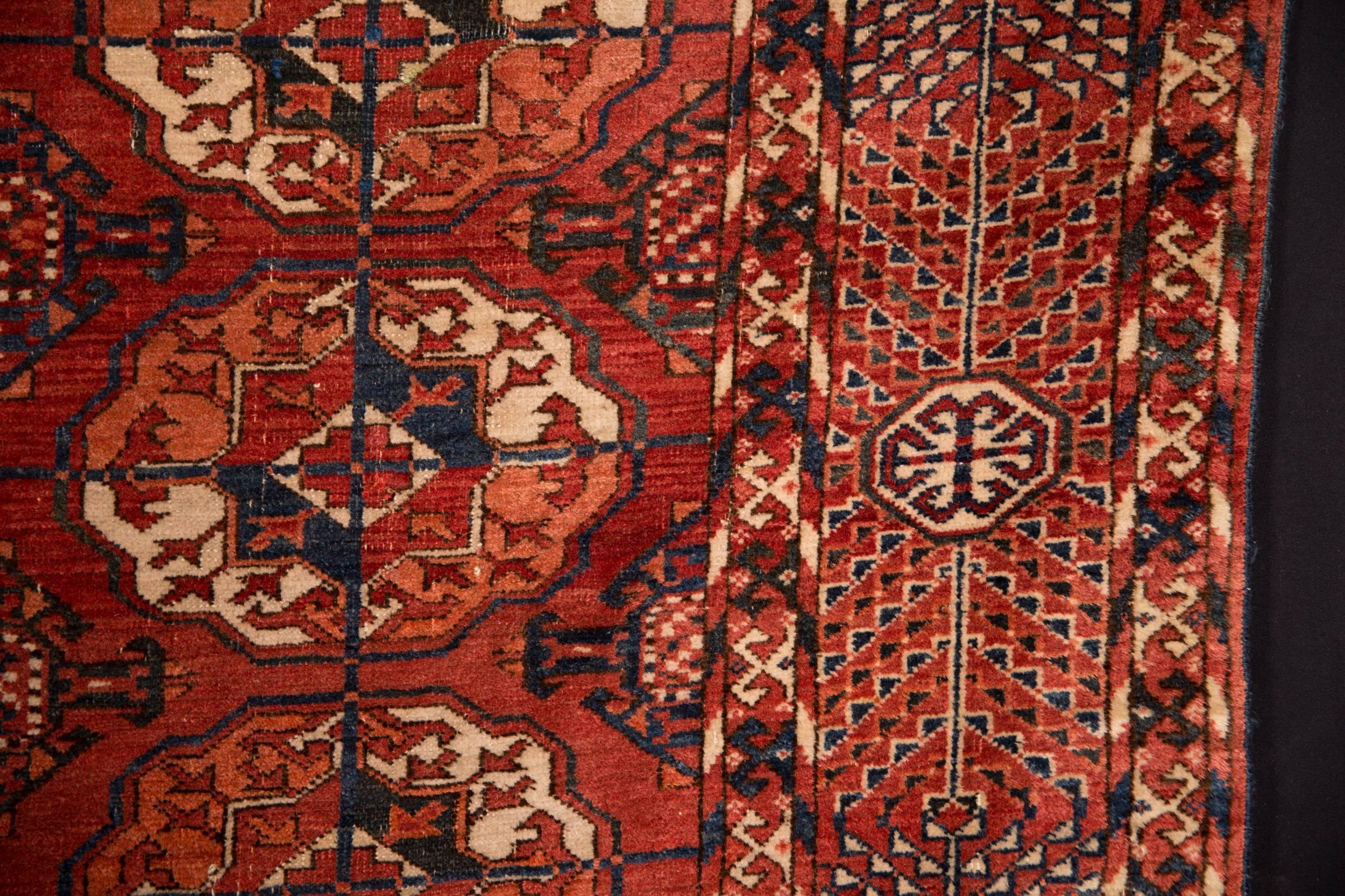 Wool 20th Century Antique Buchara Carpet Rug