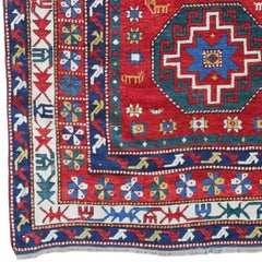 20th Century Antique Caucasian Rug (1912 Dated)