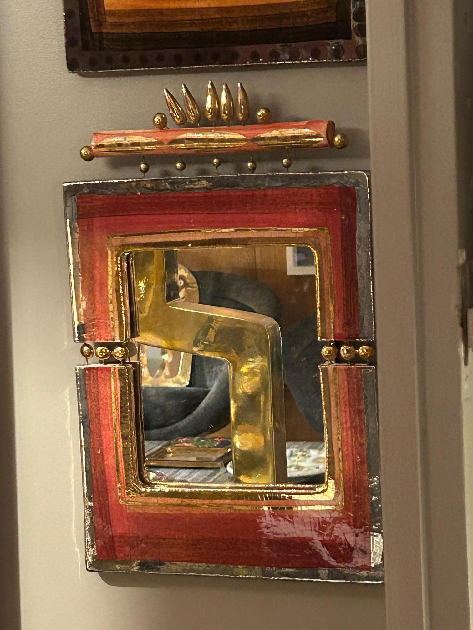 Néo-baroque Miroir en céramique antique du 20e siècle par Georges Pelletier en vente