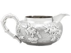 20th Century Antique Chinese Export Silver Cream Jug