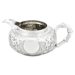 20th Century Antique Chinese Export Silver Cream Jug