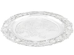 Salver d'argento da esportazione cinese del XX secolo di Wing Fat