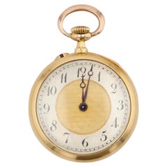 20th Century Antique Diamond 18 Karat Yellow Gold Collar Watch